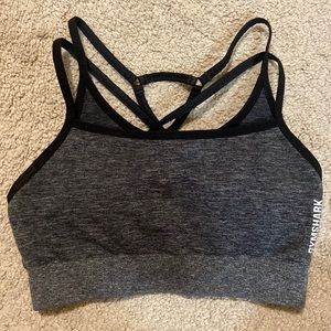 Gymshark Adapt Marl Sports Bra Black